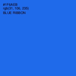 #1F6AEB - Blue Ribbon Color Image