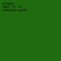 #1F6B0D - Japanese Laurel Color Image