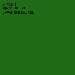 #1F6B18 - Japanese Laurel Color Image