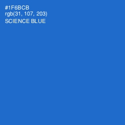 #1F6BCB - Science Blue Color Image