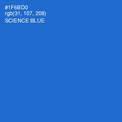 #1F6BD0 - Science Blue Color Image