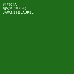 #1F6C1A - Japanese Laurel Color Image