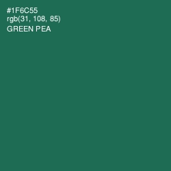 #1F6C55 - Green Pea Color Image