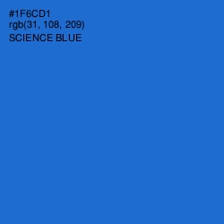 #1F6CD1 - Science Blue Color Image