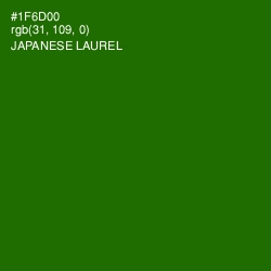 #1F6D00 - Japanese Laurel Color Image
