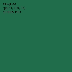 #1F6D4A - Green Pea Color Image