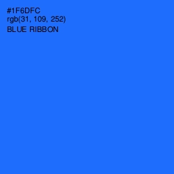 #1F6DFC - Blue Ribbon Color Image