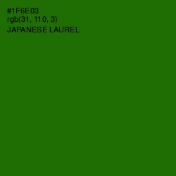 #1F6E03 - Japanese Laurel Color Image