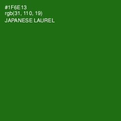 #1F6E13 - Japanese Laurel Color Image