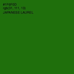 #1F6F0D - Japanese Laurel Color Image