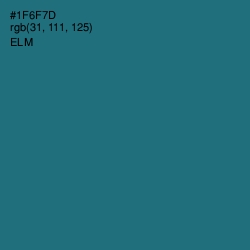 #1F6F7D - Elm Color Image