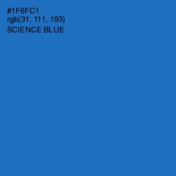 #1F6FC1 - Science Blue Color Image