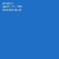 #1F6FC7 - Science Blue Color Image