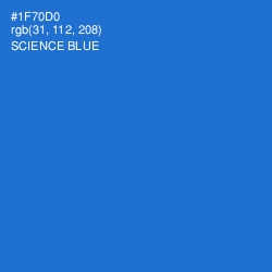 #1F70D0 - Science Blue Color Image