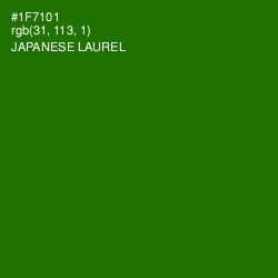 #1F7101 - Japanese Laurel Color Image