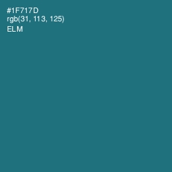 #1F717D - Elm Color Image