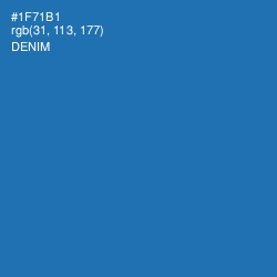 #1F71B1 - Denim Color Image