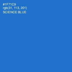 #1F71C9 - Science Blue Color Image