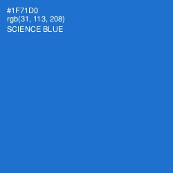 #1F71D0 - Science Blue Color Image