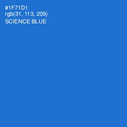 #1F71D1 - Science Blue Color Image