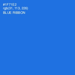 #1F71E2 - Blue Ribbon Color Image