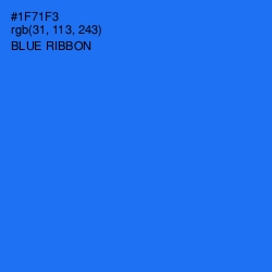 #1F71F3 - Blue Ribbon Color Image