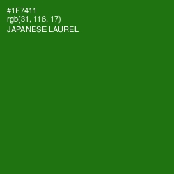 #1F7411 - Japanese Laurel Color Image