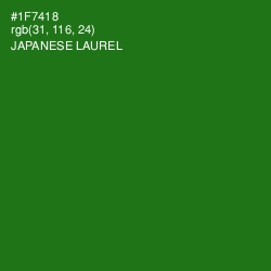 #1F7418 - Japanese Laurel Color Image