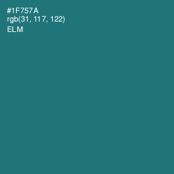 #1F757A - Elm Color Image