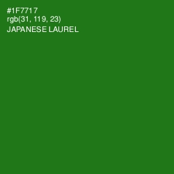 #1F7717 - Japanese Laurel Color Image