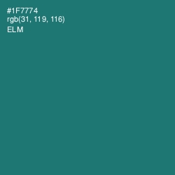 #1F7774 - Elm Color Image