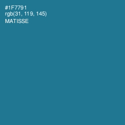 #1F7791 - Matisse Color Image