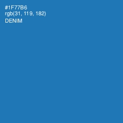 #1F77B6 - Denim Color Image