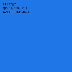 #1F77E7 - Azure Radiance Color Image