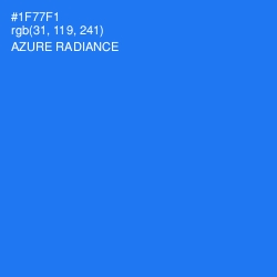 #1F77F1 - Azure Radiance Color Image