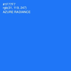 #1F77F7 - Azure Radiance Color Image
