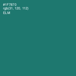 #1F7870 - Elm Color Image