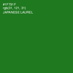 #1F791F - Japanese Laurel Color Image