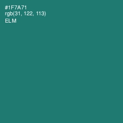 #1F7A71 - Elm Color Image