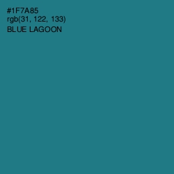 #1F7A85 - Blue Lagoon Color Image