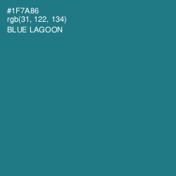 #1F7A86 - Blue Lagoon Color Image