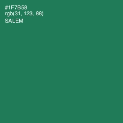 #1F7B58 - Salem Color Image