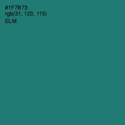 #1F7B73 - Elm Color Image