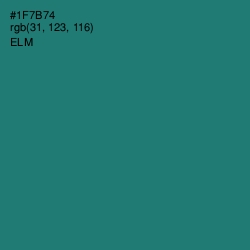 #1F7B74 - Elm Color Image