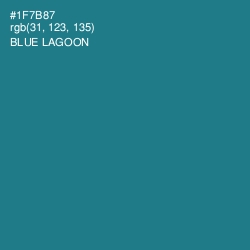 #1F7B87 - Blue Lagoon Color Image