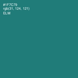 #1F7C79 - Elm Color Image