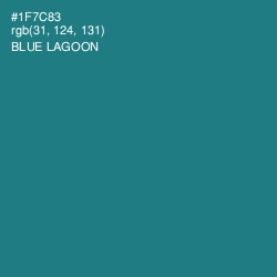 #1F7C83 - Blue Lagoon Color Image