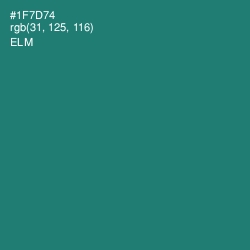 #1F7D74 - Elm Color Image