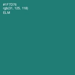 #1F7D76 - Elm Color Image