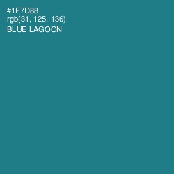 #1F7D88 - Blue Lagoon Color Image
